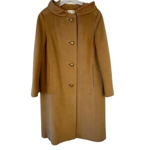 Tan Wool Blend Coat by City Paris VTG
